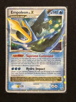 Pokemon BLACK STAR PROMO 2007 EMPOLEON LV X #DP11 HOLO MP - Image 1