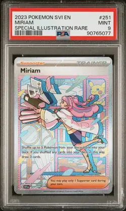 2023 POKEMON SVI EN-SCARLET & VIOLET SPECIAL ILLUSTRATION RARE #251 MIRIAM PSA 9 - Image 1
