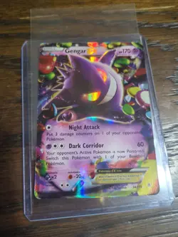 Pokemon TCG Gengar EX 2014 XY Phantom Forces 34/119 Ultra Rare NM - Image 1