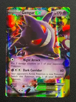 Pokemon Gengar ex 34/119 Ultra Rare Holo XY Phantom Forces - Image 1