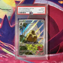 Alolan Dugtrio 208/191 Surging Sparks PSA 10 GEM MINT Illustration Pokemon TCG - Image 1