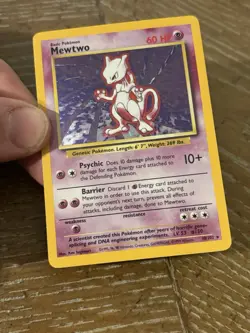 Mewtwo - 010/102 Holo Rare Base Set Unlimited- NM Pokemon TCG - Image 2