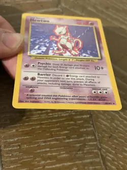 Mewtwo - 010/102 Holo Rare Base Set Unlimited- NM Pokemon TCG - Image 3