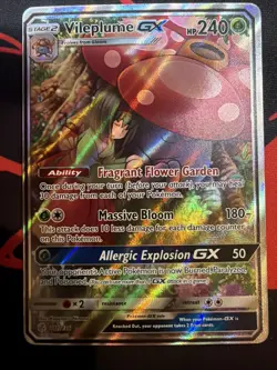 Vileplum Gx 211/236 Cosmic Eclipse Full Art Ultra Rare Pokemon TCG Near Mint - Image 1