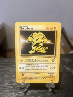 Electabuzz 024/130 Base Set 2 Regular Rare Pokemon WOTC MP - Image 1