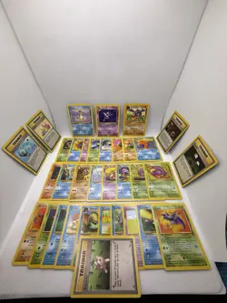 Vintage Pokemon Fossil Master Set 34 Out of 62 (54% Complete) No Duplicates - Image 1
