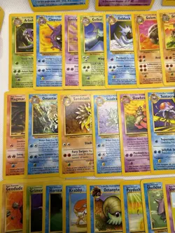 Vintage Pokemon Fossil Master Set 34 Out of 62 (54% Complete) No Duplicates - Image 5