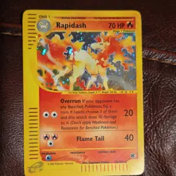 Pokemon Rapidash 026/165 Expedition Base Set Holo Rare 70 HP - Image 1