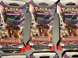 Pokemon TCG: Paldea Evolved Sleeved Booster Pack Lot Of 9 - Image 2
