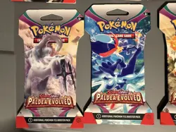Pokemon TCG: Paldea Evolved Sleeved Booster Pack Lot Of 9 - Image 4