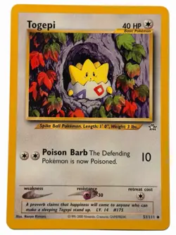 Togepi - 51/111 Neo Genesis 2000 - WOTC Pokemon TCG - Image 1