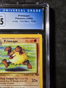 Primeape #43/64 1st Edition- Pokemon (1999) Jungle CGC 7.5 Near Mint+!💎 - Image 5
