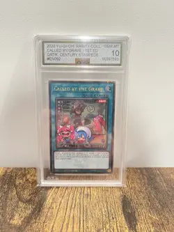 Yu-Gi-Oh! GEM MINT 10 Called by the Grave (Alt Art) RA04-EN092 Quarter Century - Image 1