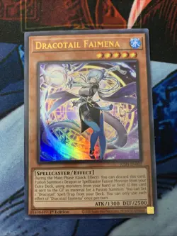 Yugioh! - Dracotail Faimena - Ultra Rare - JUSH-EN002 - 1st Edition - NM/M - Image 2