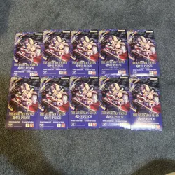 One Piece TCG The Azure Sea's Seven (10) Sleeved Booster Packs. - Image 1
