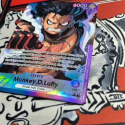 MONKEY D LUFFY - One Piece OP11-040 - AAL Alt Art Leader A Fist of Divine Speed - Image 3