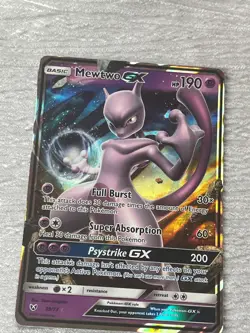 Pokemon MEWTWO GX 39/73 #2 Holo Collecting Card - VERY GOOD to MINT - never play - Image 1
