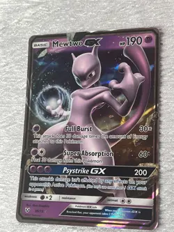 Pokemon MEWTWO GX 39/73 #2 Holo Collecting Card - VERY GOOD to MINT - never play - Image 3