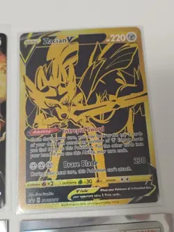 Pokemon Zacian Gold Promo/Charizard,Zarude Full Art/Illustration Rare Holo Cards - Image 5
