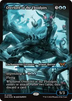 MTG English Overlord of the Floodpits (Showcase) (Fracture Foil) NM Foil - Image 1
