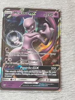 Pokemon MEWTWO GX 39/73 Holo Collecting Card - VERY GOOD to MINT - never played - Image 2