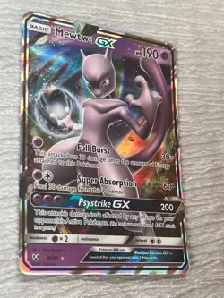 Pokemon MEWTWO GX 39/73 Holo Collecting Card - VERY GOOD to MINT - never played - Image 3