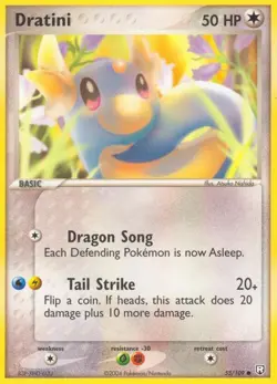 Dratini 53/109 Common Team Rocket Returns Pokemon Card - Image 1