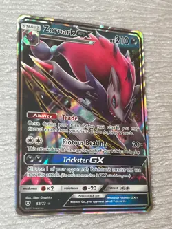 Pokemon ZOROARK GX 53/73 Holo Collecting Card - VERY GOOD to MINT - never played - Image 3