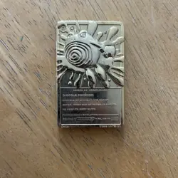 1999 Pokemon 23K Gold Plated Card Poliwhirl Burger King (Only Bar) - Image 1