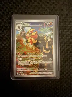 Pokemon Pyroar TCG Illustration Rare Holo Card 200/193 Sv02: Paldea Evolved - Image 1