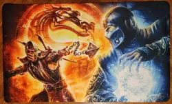 Mortal Kombat sorpion Playmat card game desk Mouse Pad TCG CCG MTG 24 x 14 - Image 1