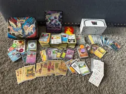 Huge Lot Unsearched Pokemon Cards W/ Tin 151 Gold Vintage 100s Refractor Foil - Image 1