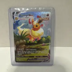 Pokemon TCG Flareon VMAX SWSH Black Star Promo Holo Card SWSH180 - Image 1