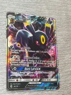 Pokemon UMBREONGX 80/149 Holo Collecting Card - VERY GOOD to MINT - never played - Image 3