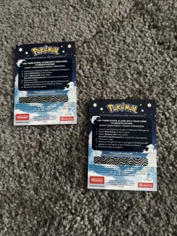 2x Shiny Koraidon & Miraidon Pokemon Scarlet Violet Code Card - Gamestop - Image 2