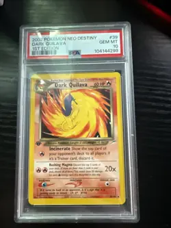 PSA 10 1st Edition Dark Quilava Neo Destiny Gem Mint Pokemon Card - Image 1