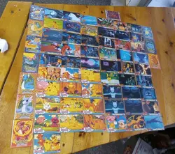 1999 Topps Pokemon TV Animation Series 1-2 Near Complete Set 66 Card Lot Holos - Image 1