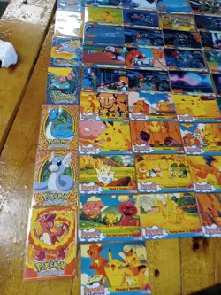 1999 Topps Pokemon TV Animation Series 1-2 Near Complete Set 66 Card Lot Holos - Image 2