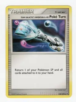 2009 Pokemon Team Galactic's Invention G-105 Poke Turn 118/127 Platinum LP Card - Image 1