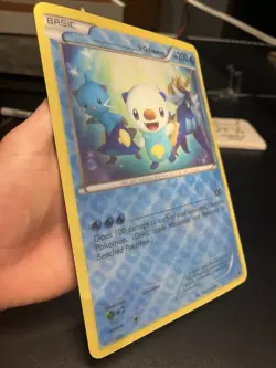 Pokemon TCG Jumbo Oversized ‘S Oshawott Black Star Promo Lenticular Pokemon Card - Image 2