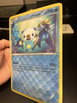 Pokemon TCG Jumbo Oversized ‘S Oshawott Black Star Promo Lenticular Pokemon Card - Image 3