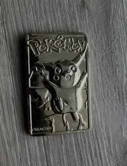 Pikachu 1999 Pokemon 23K Gold-Plated Burger King Nintendo Promo Trading Card - Image 1