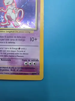 Pokemon TCG Mewtwo Base Set Holo Rare Card 10/102 Basic Pokemon - Image 4