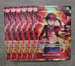 One Piece CARD Treasure Booster Monkey.D.Luffy ST10-006 SR X6 - Image 1