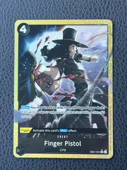 Finger Pistol EB01-051 R PRB-02 Alternate Art ONE PIECE Card Game English - Image 1