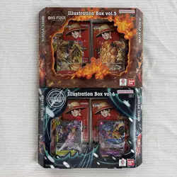 2026 One Piece 13 OP-13 Illustration Box IB-05 Vol.5 and Vol.6 Trading Cards 2pk - Image 1