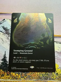 Stomping Ground - Edge of Eternities EOE - MTG Borderless Foil - Image 2