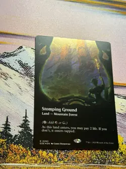 Stomping Ground - Edge of Eternities EOE - MTG Borderless Foil - Image 5
