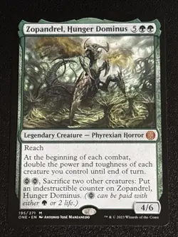 MTG Phyrexia: All Will Be One Zopandrel, Hunger Dominus 195/271 NM Mythic - Image 1