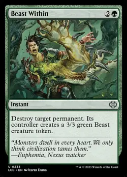 1 x Beast Within - Commander: The Lost Caverns of Ixalan - NM-Mint - MTG - Image 1